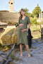 Lace Front Buttoned Maternity Nightgown - 2