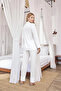 Long Sleeve Button Front Shirt Collar Pajama Set - 8
