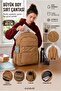Water Resistant Large Size Tan Backpack - 2