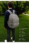 Water Resistant Large Size Gray Backpack
