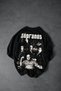 The Sopranos Printed Black Unisex Oversize 24/1 100% Cotton T-Shirt - 5