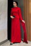 Pearl Detailed Hijab Evening Dress