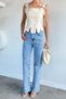 Women's Heart Stone Palazzo Jean Denim Pants - 2