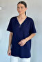 V-Neck Zipper T-Shirt