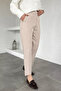 Puane Elastic Waist High Waist Hijab Fabric Pants