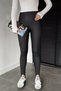 Women's Slip-On Faux Leather Leggings - 2