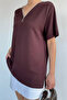 V-Neck Zipper T-Shirt - 3