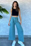 Ribbed Wide Leg Trousers - 2