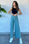 Ribbed Wide Leg Trousers