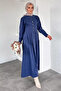 Gülseli Front Buttoned Hijab Dress - 3