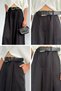 Women's High Waist Tencel Fabric Trousers with Belt Accessory - 5