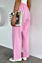 Women's Elastic Waist Linen Trousers - 4