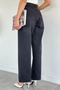 Women's Casual Style Wide Leg Jean Denim Pants - 4