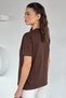 Women's T-Shirt with Stone Detail on the Collar - 4