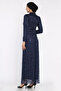 Hijab evening dress with pul embroidery - 3