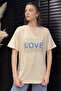 Love Stone Crew Neck Women's T-Shirt