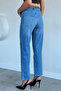 Women's Belted Jean Denim Trousers - 4