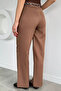 Women's Palazzo Trousers with Scarf Accessories - 4