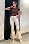 Spanish Style Lycra Women's Gabardine Trousers - 2