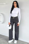 Women's Belt Buckle Stoned Trousers - 2