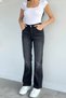 Women's Lycra Wide Leg Comfortable Jean Denim Trousers - 3