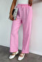 Women's Elastic Waist Linen Trousers - 2