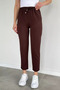 Women's Waist Elastic Fabric Trousers - 2
