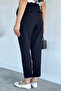 Fabric Trousers with Waist Belt - 4