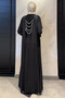 Pearl Detailed Hijab Evening Dress - 4