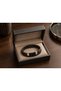 Valdoro Black Braided Leather Men's Bracelet with Metallic Detail, Adjustable Premium Design - 3