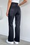 Women's Lycra Wide Leg Comfortable Jean Denim Trousers - 4