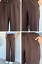 Women's Elastic Waist Tencel Fabric Trousers - 2