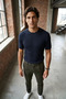 Crew Neck Patterned Men's Knitwear T-Shirt