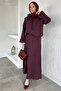 Gülseli Lined Jacket Skirt Hijab Double Set