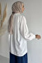 Hijab Tunic with Stone and Ruffle Detail on the Front - 3