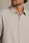 Men's Striped Long Sleeve Shirt - 4