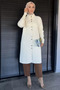 Gold Buttoned Hijab Soft Knitwear Cardigan