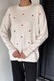 Women's Ribbon Embroidered Knitwear Sweater (Available in M-L-Xl) - 3