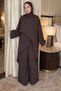 Elastic Waist Trousers Special Design Poncho Blouse Islamic Clothing Two-Piece Set - 2