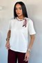 Gülseli Women's Collared Scarf T-Shirt and Pants Two-Piece Set - 2