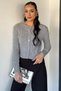 Knitted Patterned Women's Knitwear Cardigan (Available in S, M, L) - 2