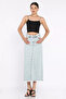 Tasseled Jean Denim Skirt