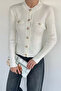 Women's Buttoned Knitwear Cardigan (Available in Sizes S-M-L) - 2