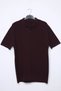Men's Polo Collar Patterned Knitwear T-Shirt - 4