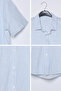 Men's Striped Short Sleeve Linen Shirt - 3