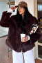 Women's Lined Fur Short Coat