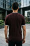 Men's Crew Neck Patterned Knitwear T-Shirt - 2