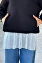 Women's Full Lycra Zero Sleeve Pleated Hijab Undershirt Tunic - 4