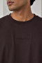 Men's Crew Neck Embossed Printed T-Shirt - 2