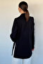 Lined Women's Blazer Jacket with Side Slits - 4